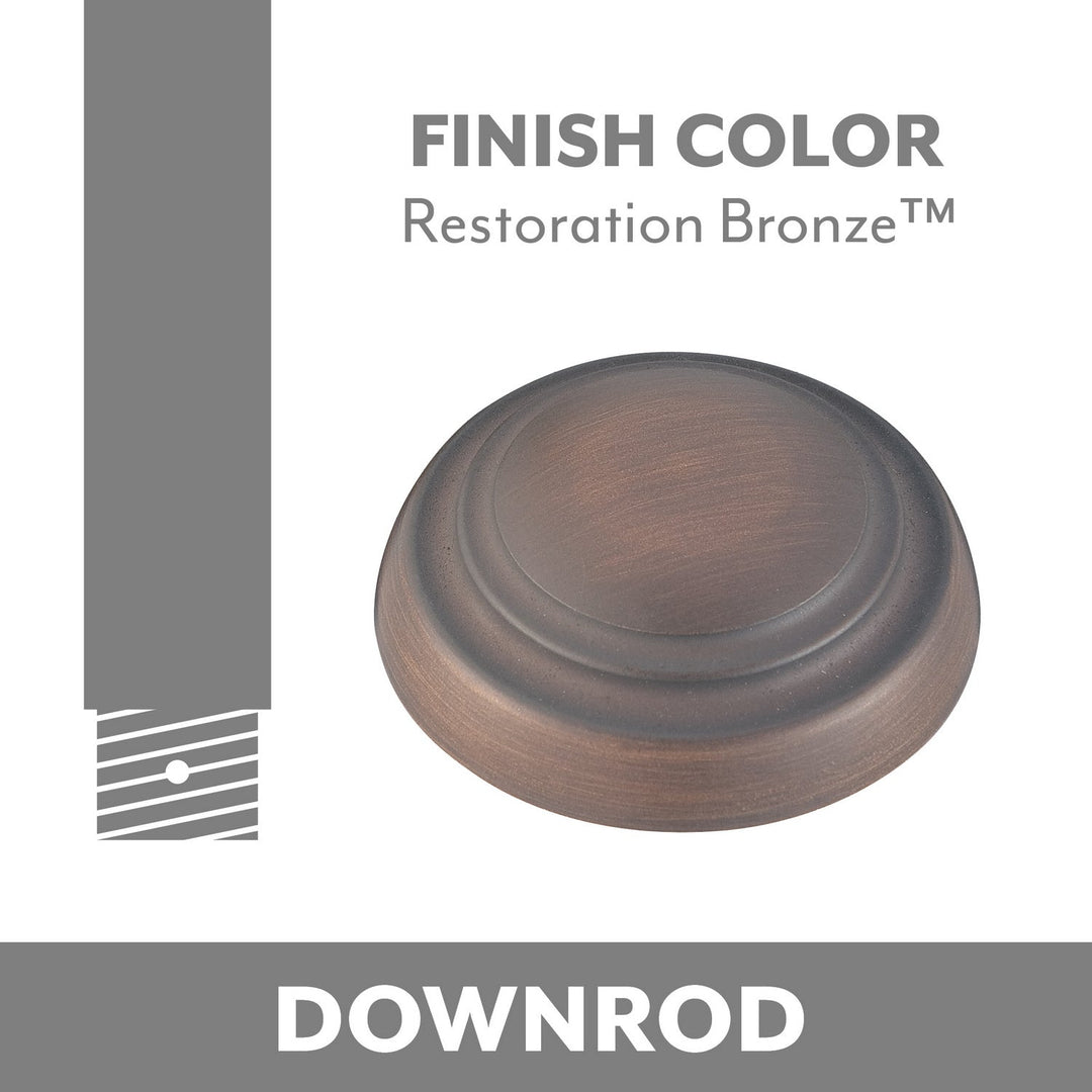 Ceiling Fan Downrod Coupler in Restoration Bronze
