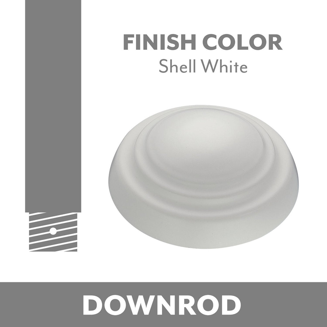 Ceiling Fan Downrod Coupler in Shell White
