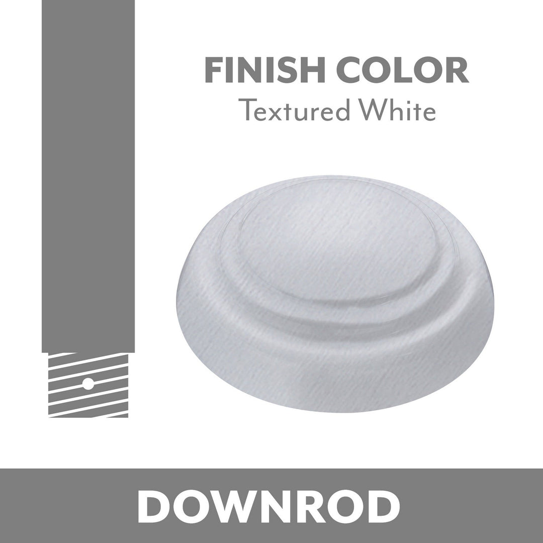 Ceiling Fan Downrod Coupler in Textured White