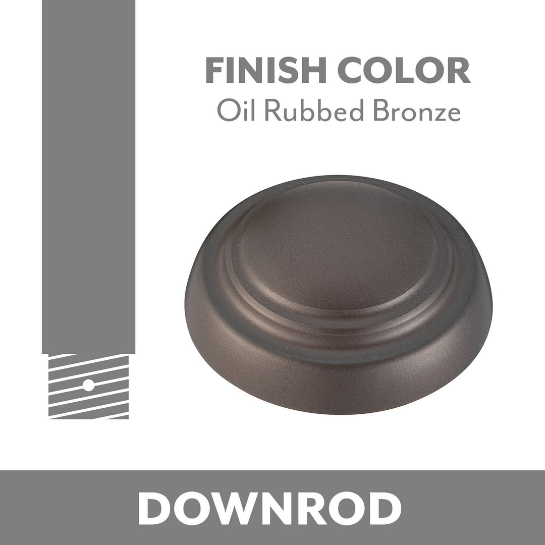 Ceiling Fan Downrod With Wire And Connector in Oil Rubbed Bronze