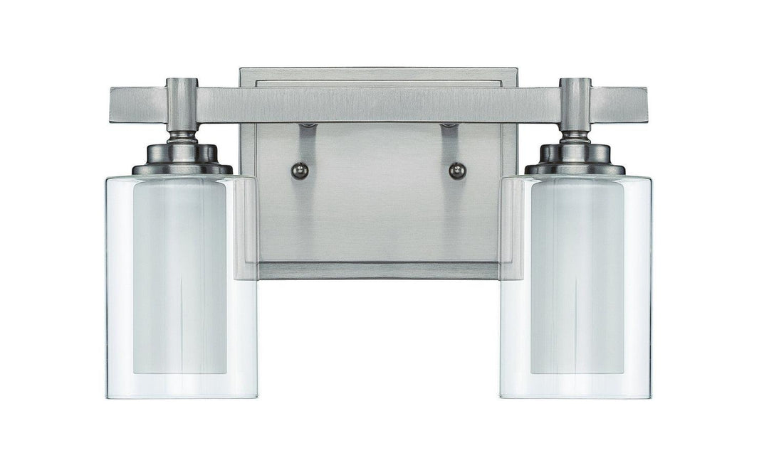 Celeste Two Light Vanity in Brushed Polished Nickel