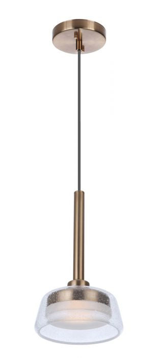 Centric LED Pendant in Satin Brass