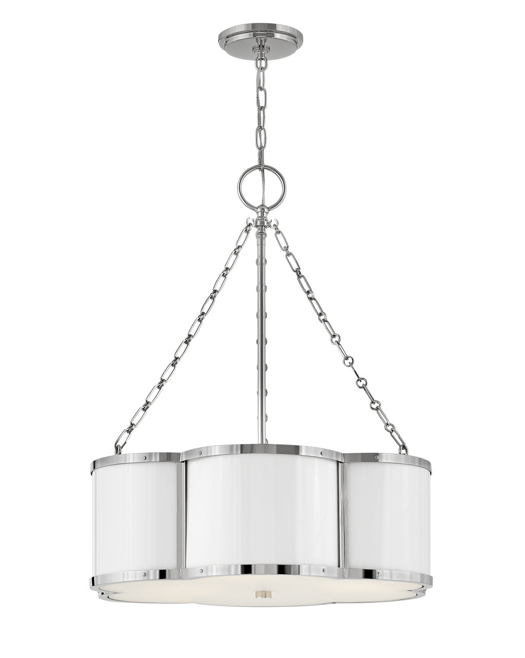 Chance LED Pendant in Polished Nickel