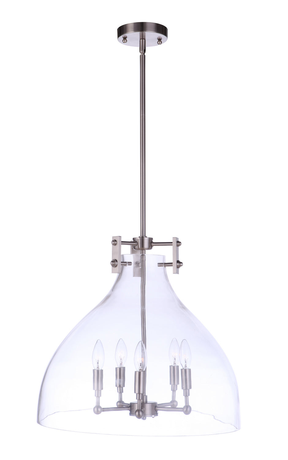 Chardonnay Five Light Pendant in Brushed Polished Nickel