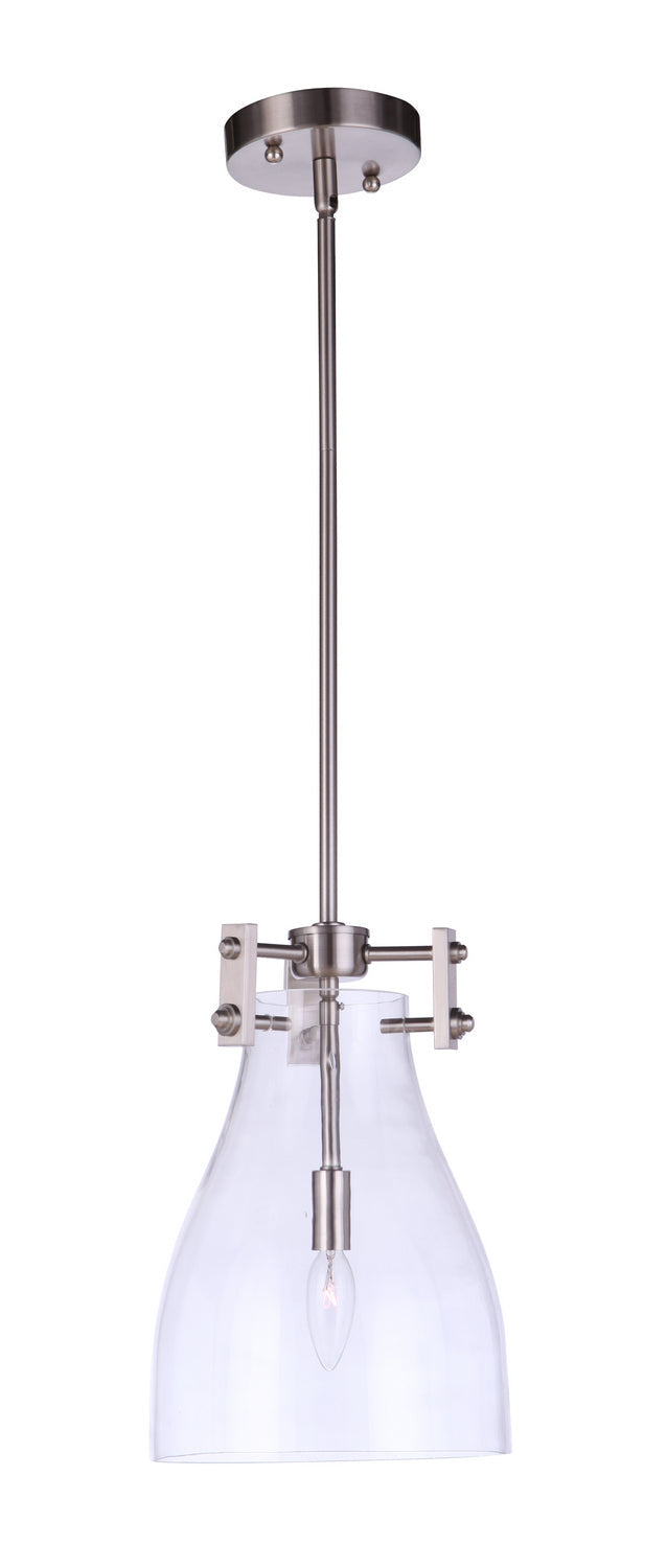 Chardonnay One Light Mini Pendant in Brushed Polished Nickel