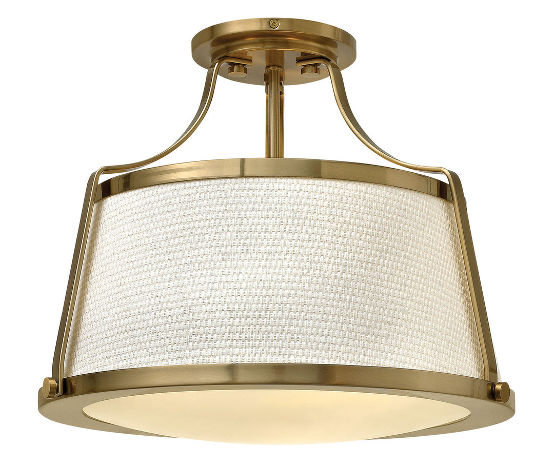 Charlotte LED Semi-Flush Mount in Brushed Caramel