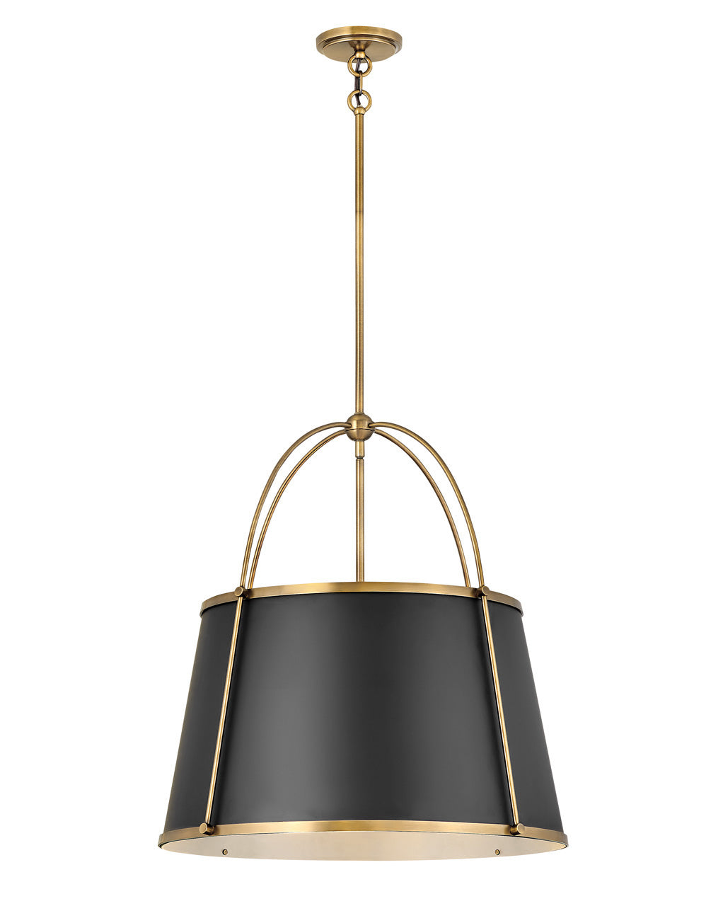 Clarke LED Chandelier in Warm Brass