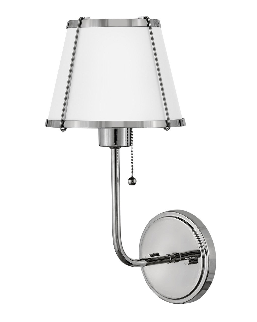 Clarke LED Wall Sconce in Polished Nickel