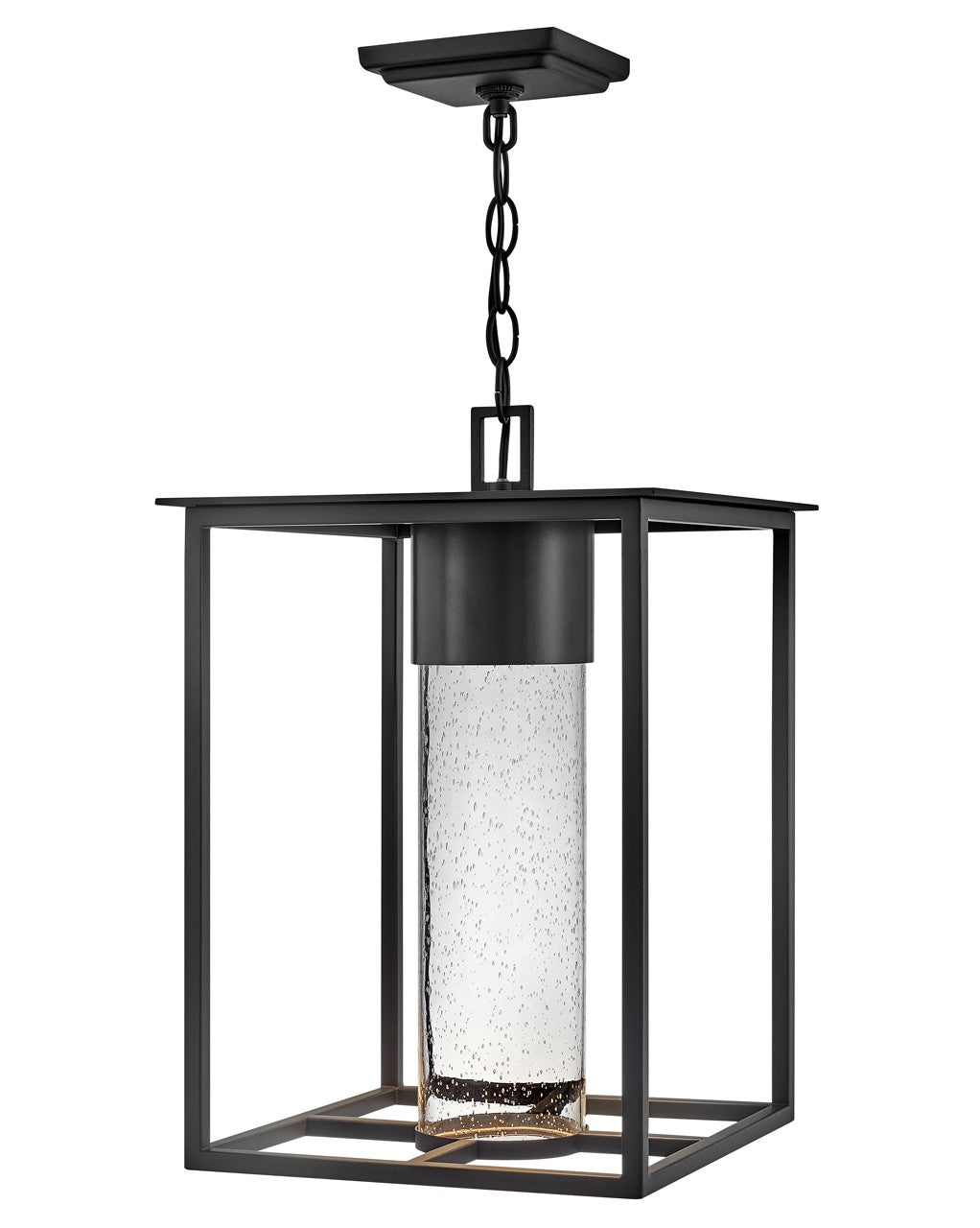 Coen LED Hanging Lantern in Black