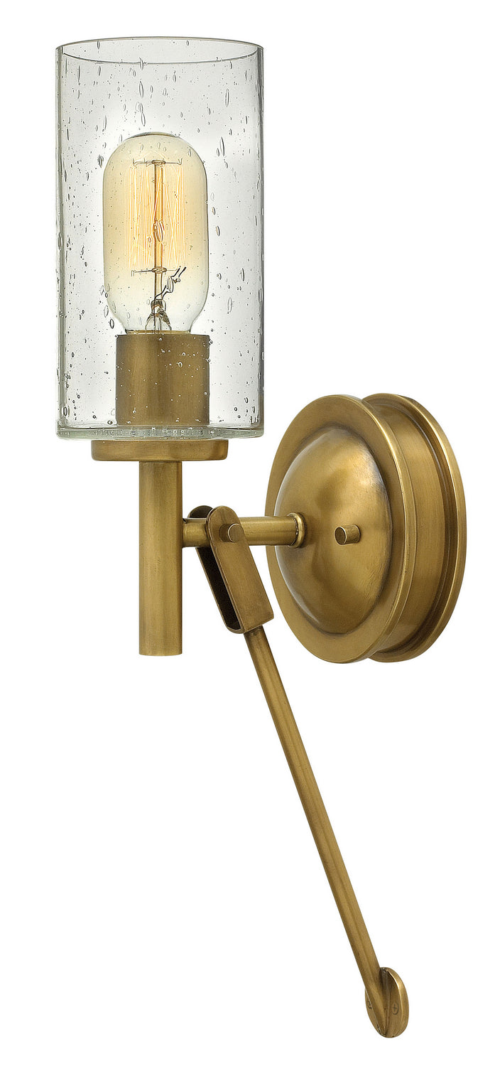 Collier LED Wall Sconce in Heritage Brass