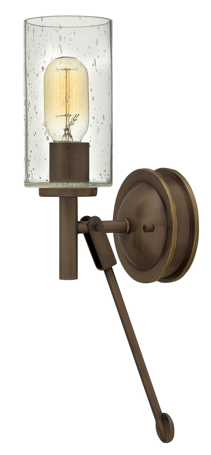 Collier LED Wall Sconce in Light Oiled Bronze