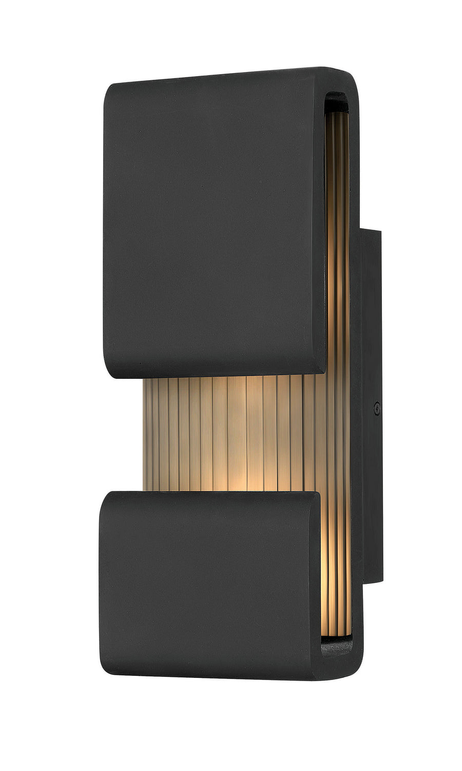 Contour LED Outdoor Lantern in Black