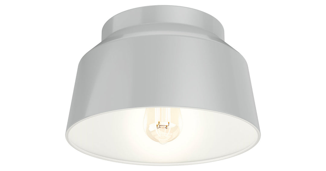 Cranbrook One Light Flush Mount in Dove Grey