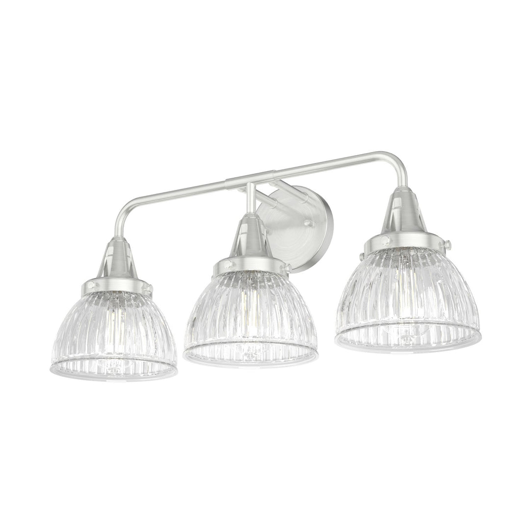 Cypress Grove Three Light Vanity in Brushed Nickel
