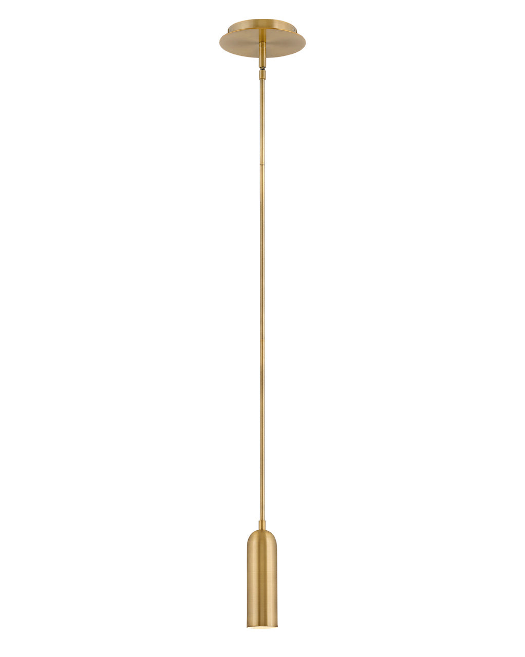 Dax LED Pendant in Heritage Brass