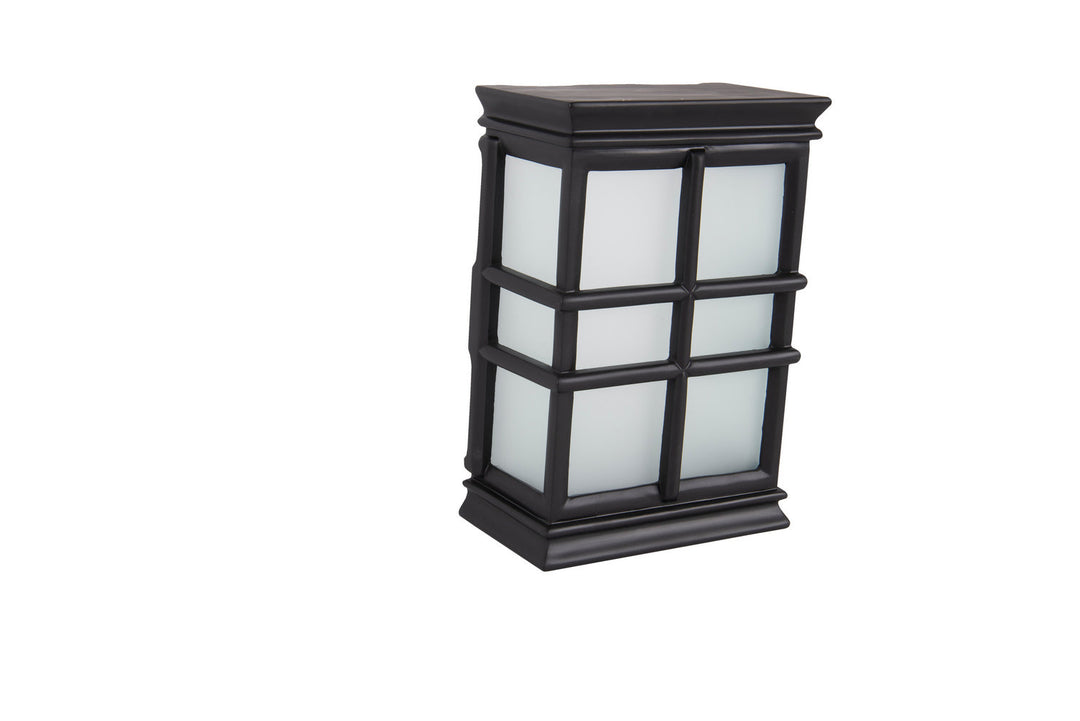 Designer Chimes Hand-Carved Window Pane Chime in Flat Black