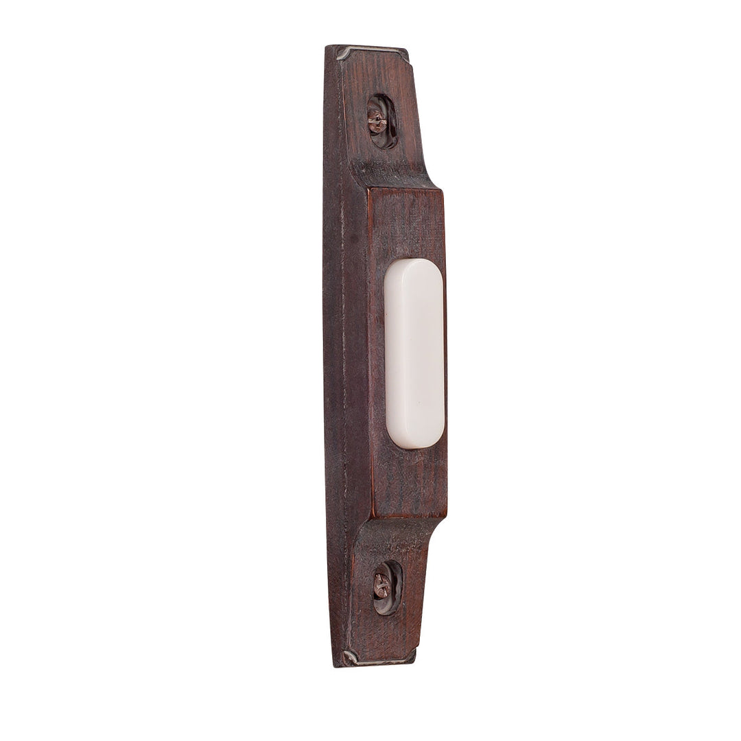 Designer Surface Mount Buttons Surface Mount Thin Profile Lighted Push Button in Root Beer