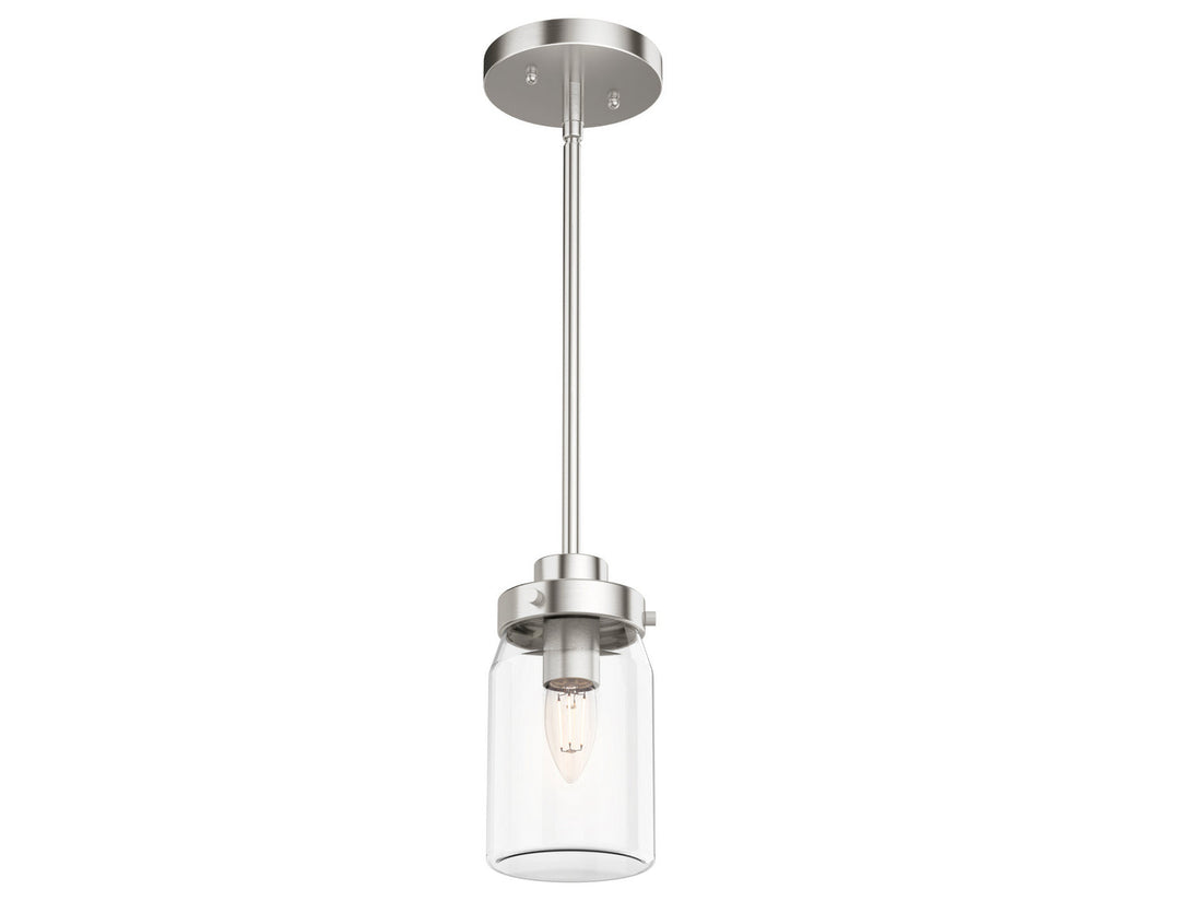 Devon Park One Light Mini Pendant in Brushed Nickel
