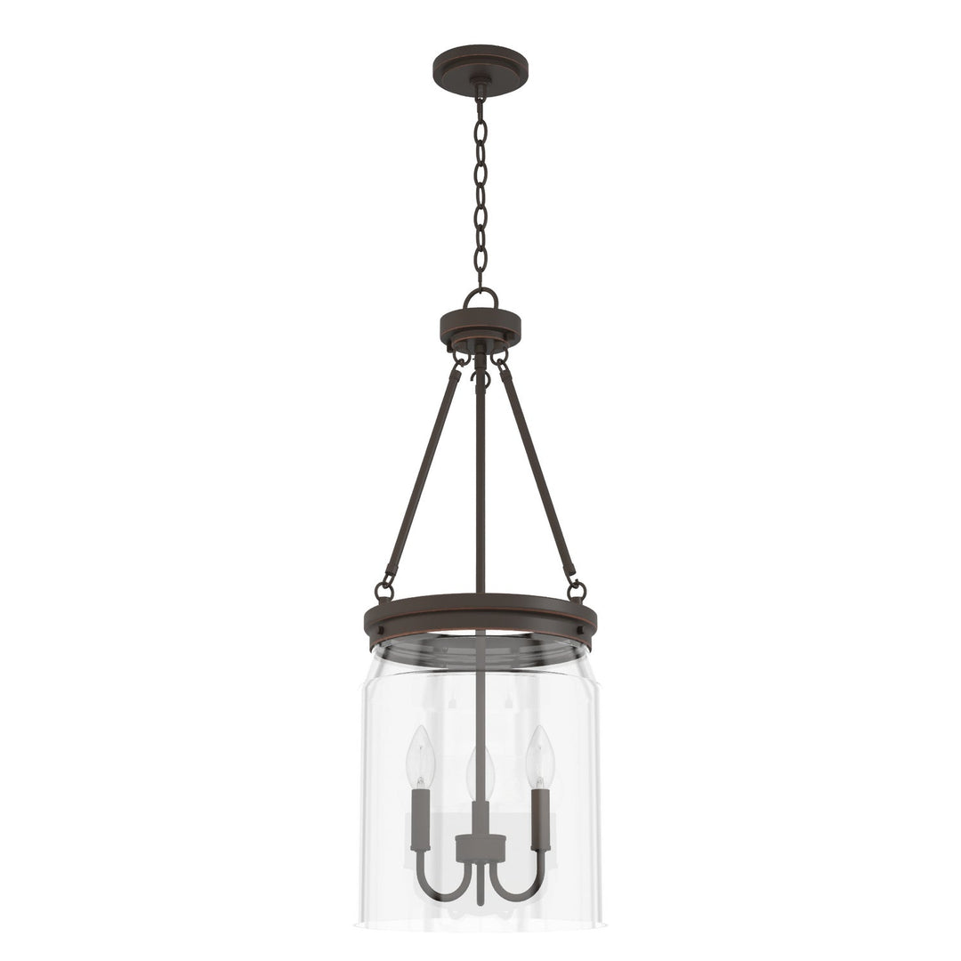 Devon Park Three Light Pendant in Onyx Bengal