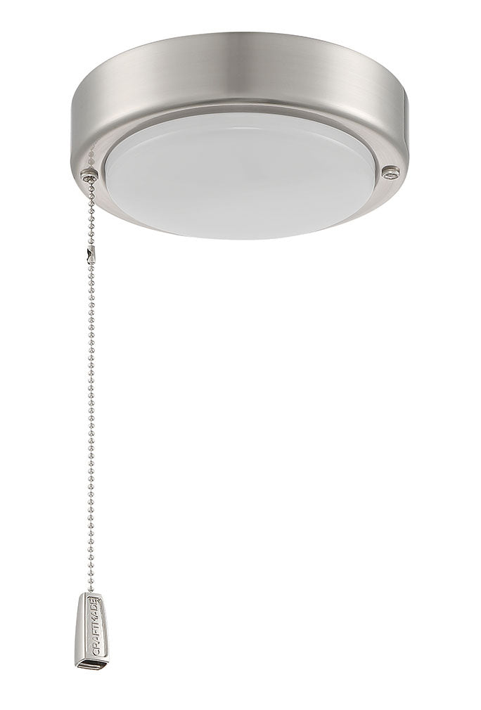 Disk LED Disk Fan Light Kit in Brushed Polished Nickel