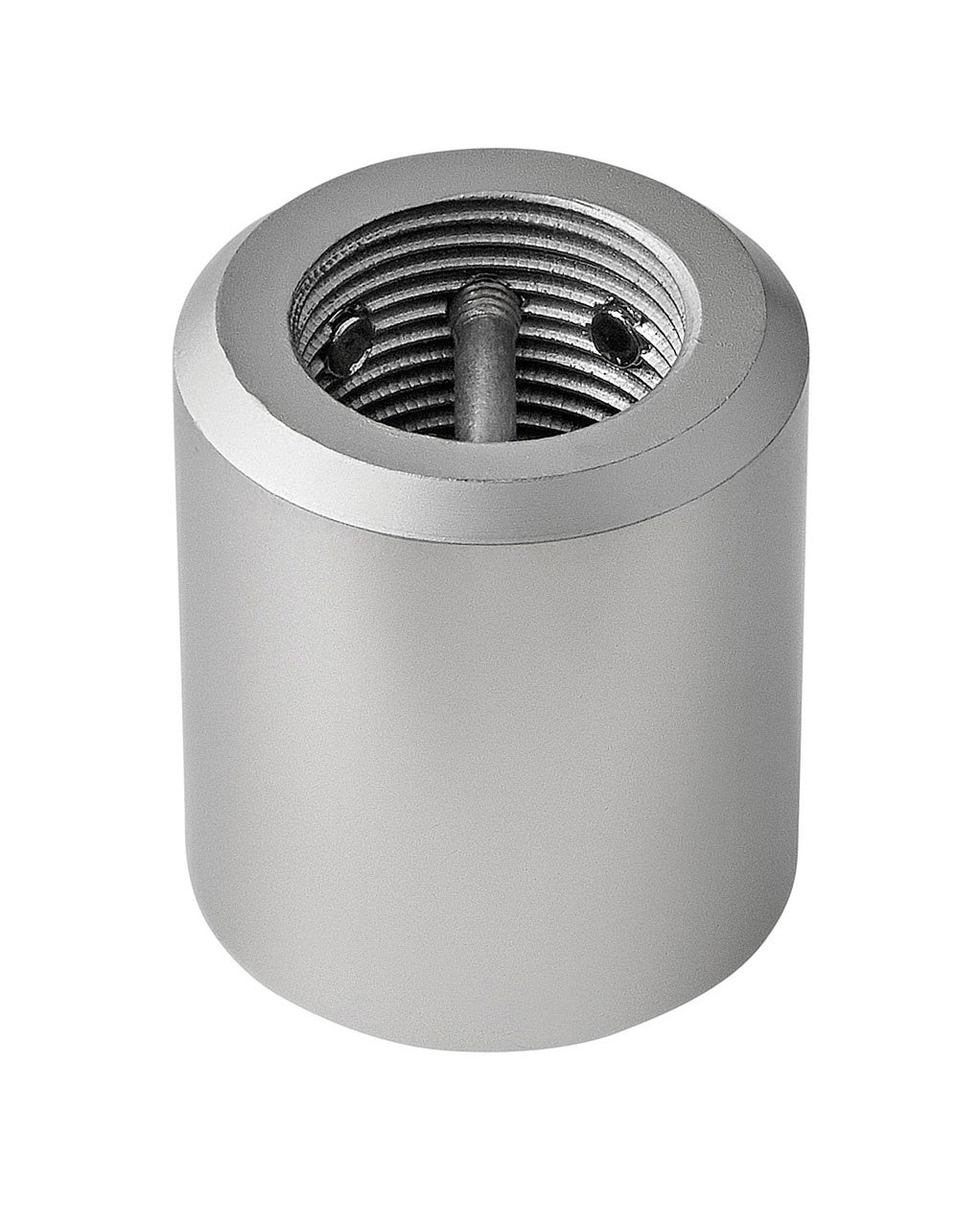 Downrod Coupler in Satin Steel