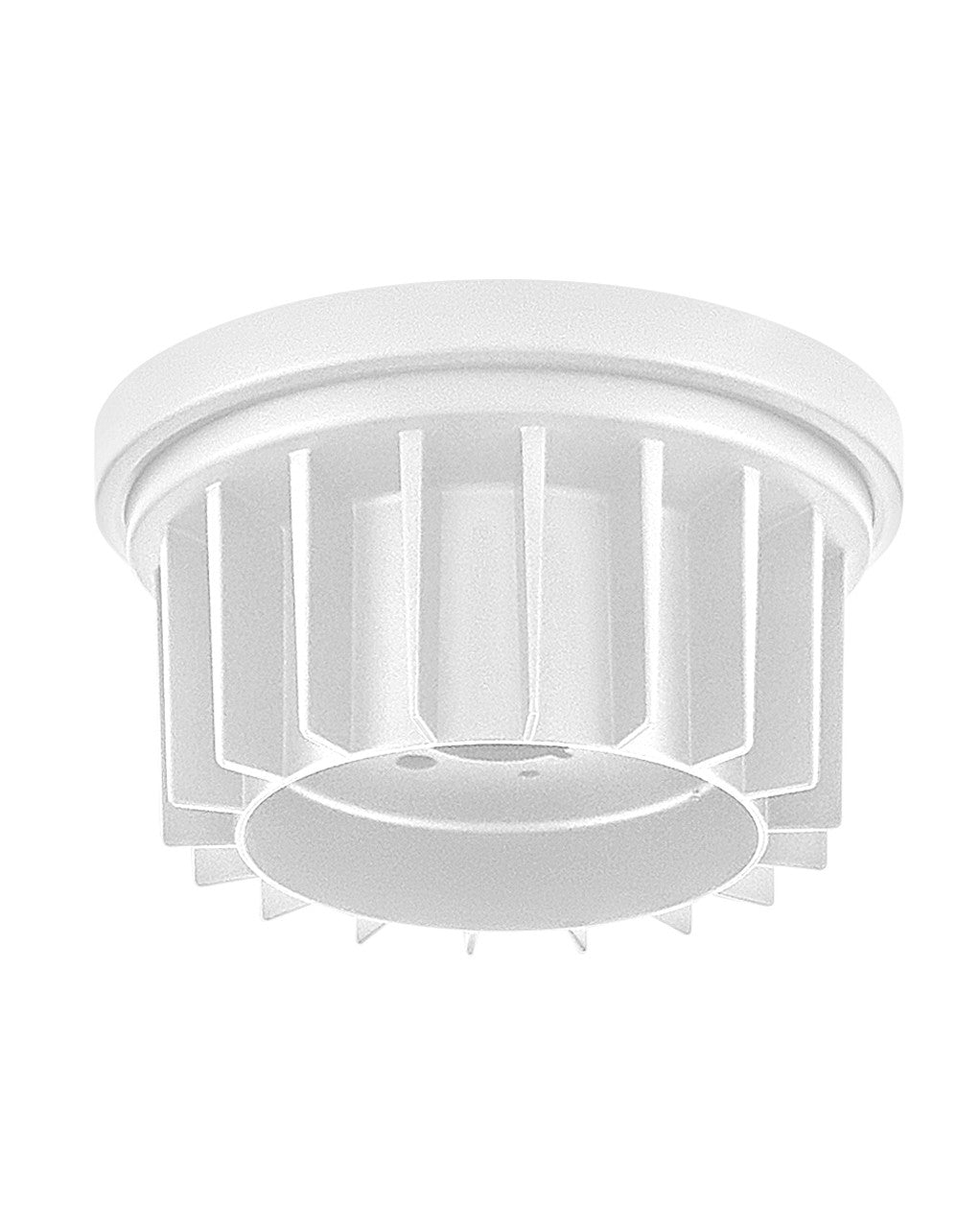 Draftsman Flush Mount Kit in Matte White