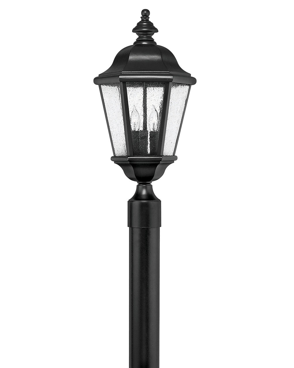 Edgewater LED Post Top or Pier Mount Lantern in Black