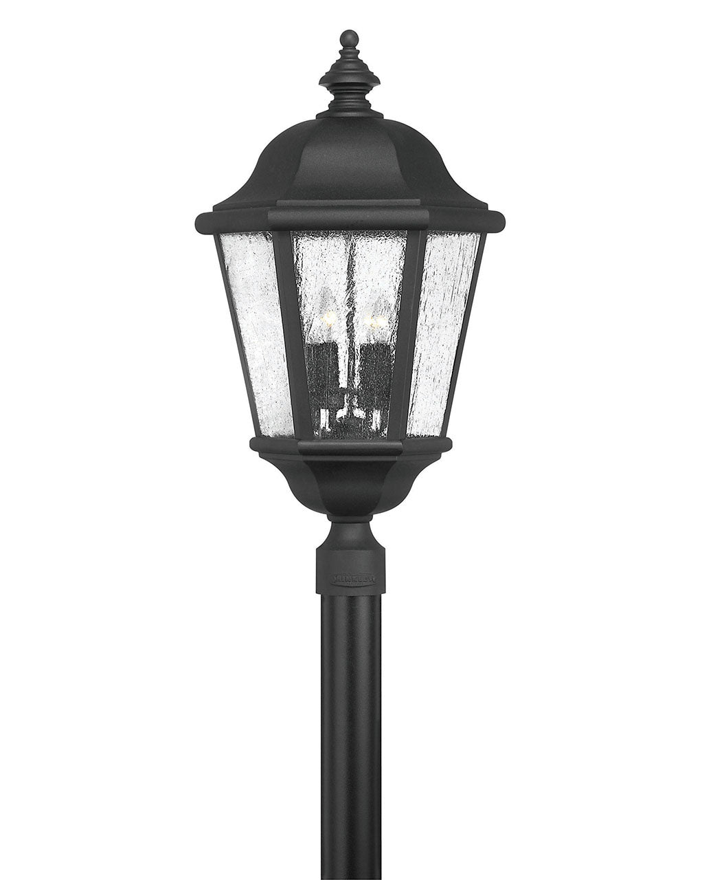 Edgewater LED Post Top or Pier Mount Lantern in Black