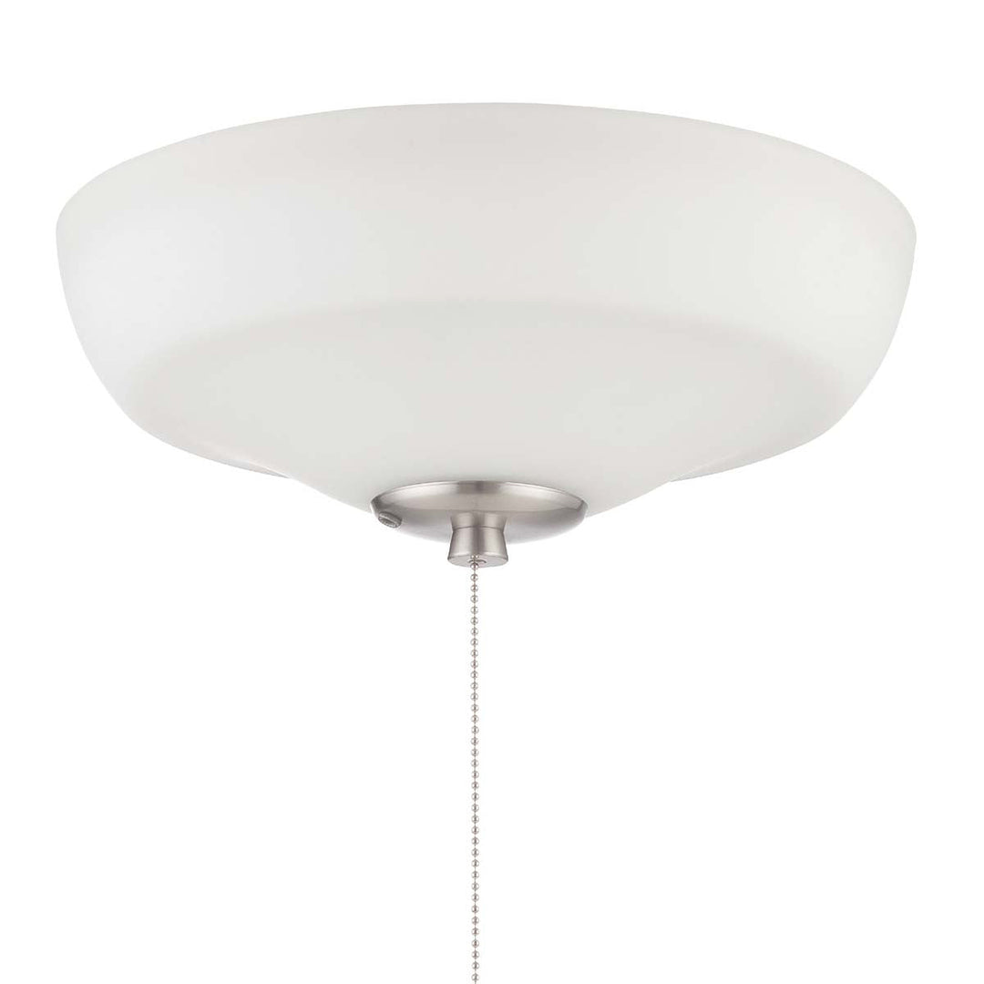 Elegance Bowl LED Fan Light Kit in White Frost