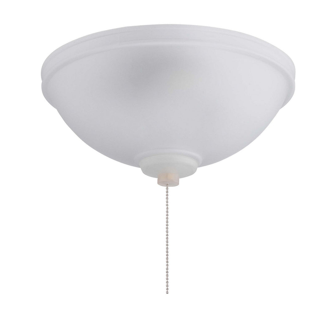 Elegance Bowl LED Fan Light Kit in White Frost