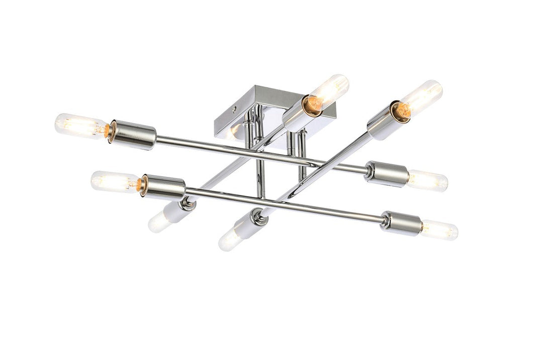 Elegant Lighting Eight Light Flush Mount