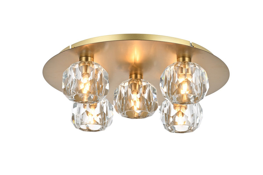 Elegant Lighting Five Light Flush Mount