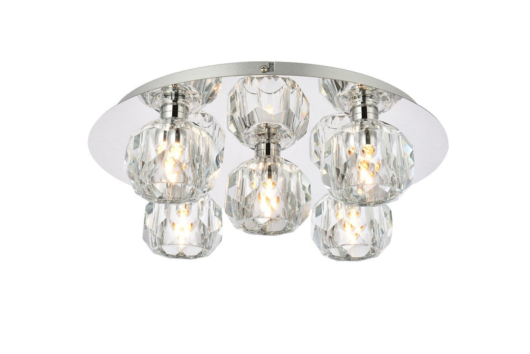 Elegant Lighting Five Light Flush Mount