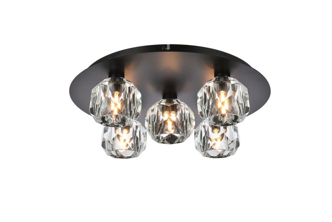 Elegant Lighting Five Light Flush Mount