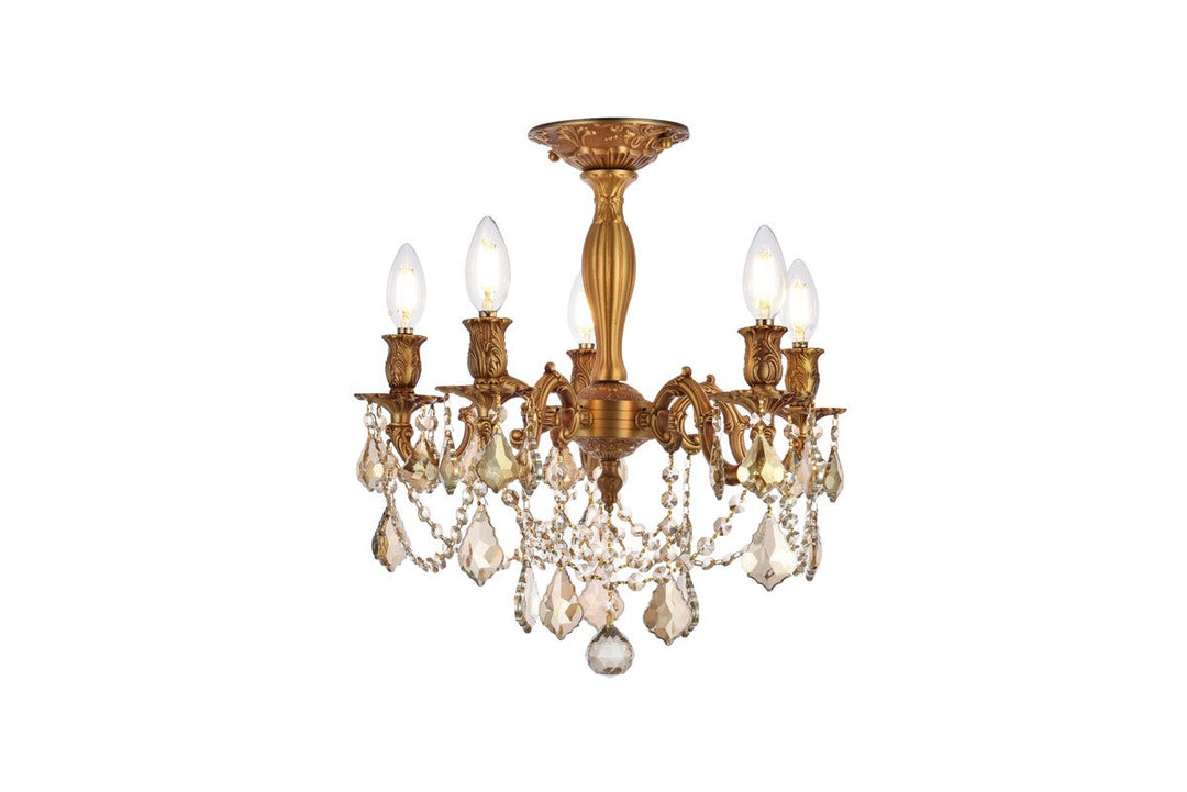 Elegant Lighting Five Light Flush Mount