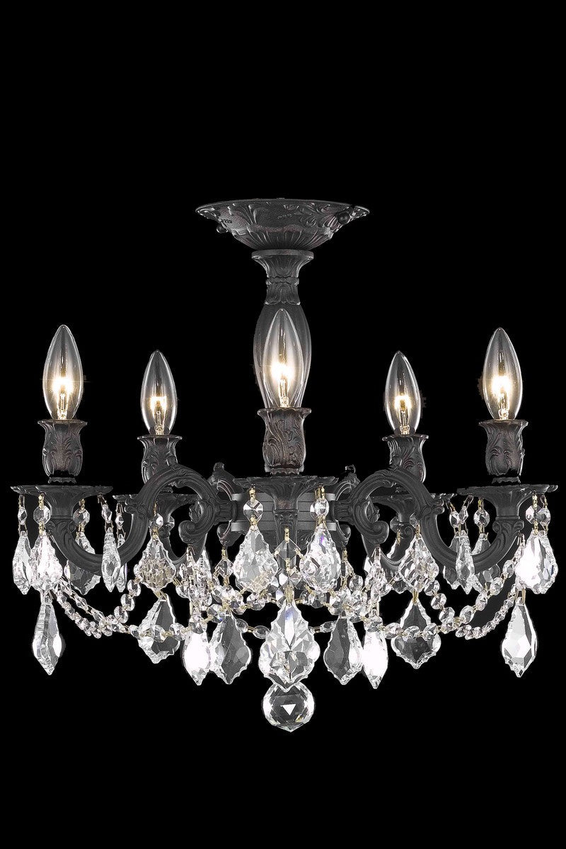 Elegant Lighting Five Light Flush Mount