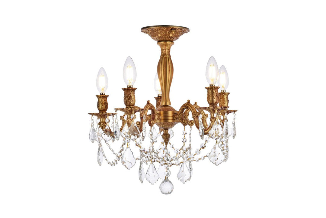 Elegant Lighting Five Light Flush Mount