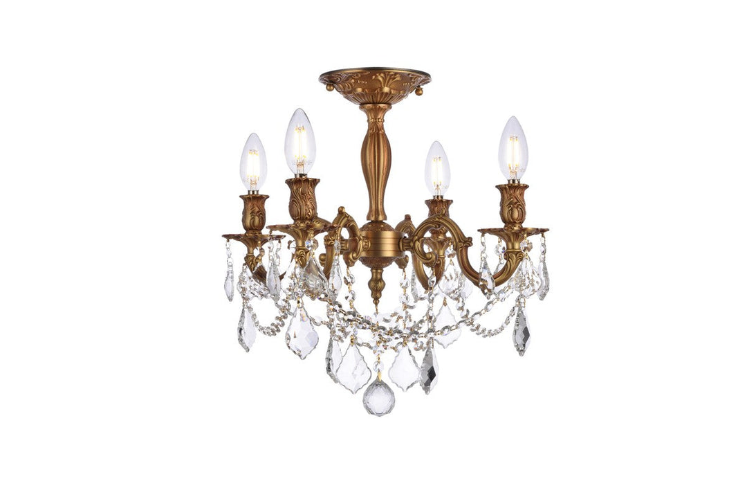 Elegant Lighting Four Light Flush Mount
