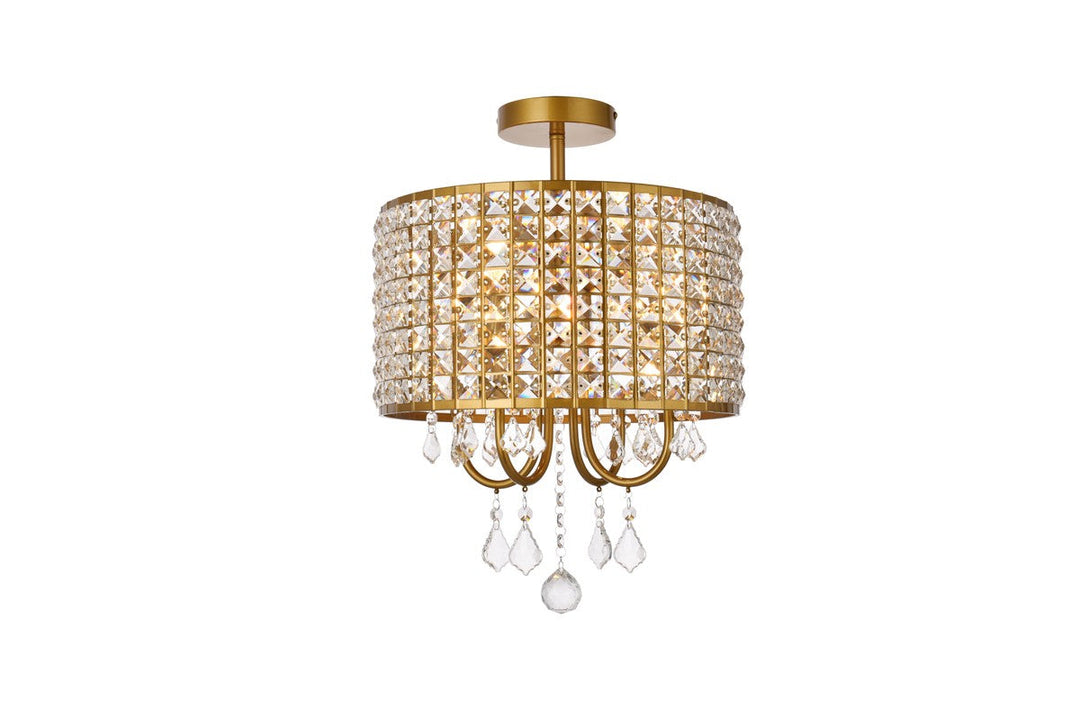 Elegant Lighting Four Light Flush Mount