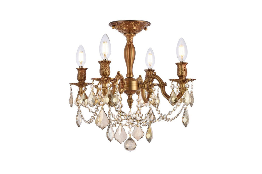 Elegant Lighting Four Light Flush Mount