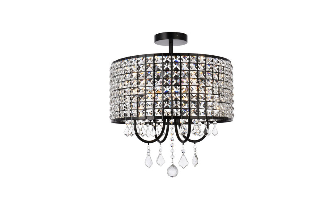 Elegant Lighting Four Light Flush Mount