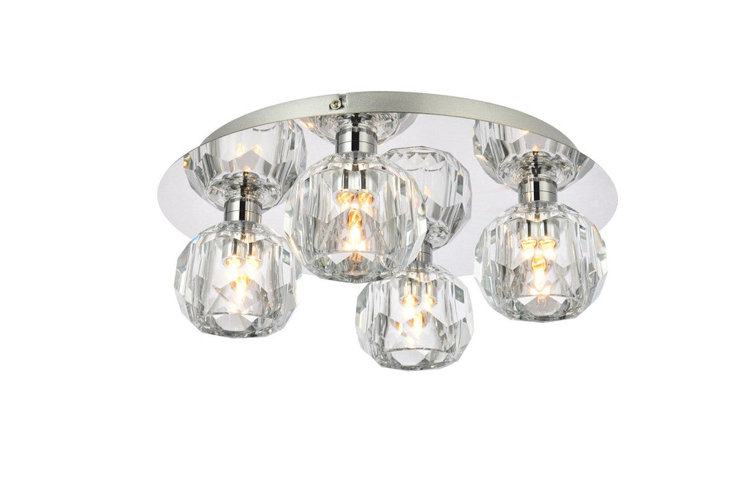 Elegant Lighting Four Light Flush Mount