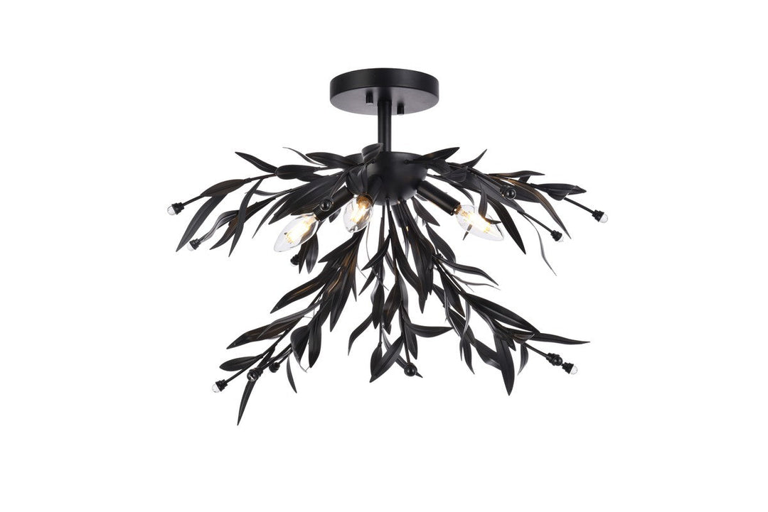 Elegant Lighting Four Light Flush Mount