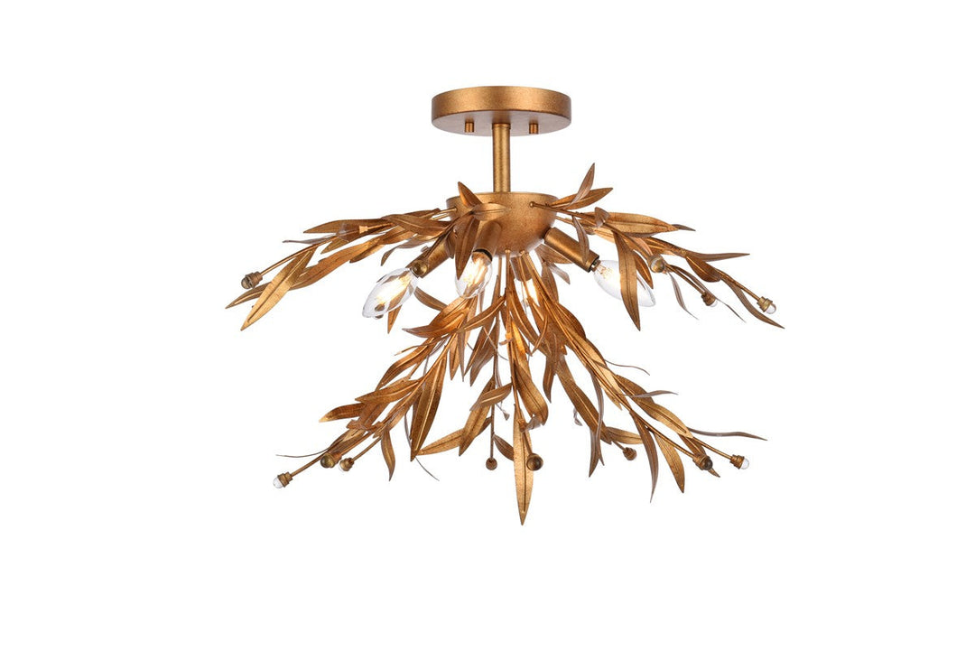 Elegant Lighting Four Light Flush Mount