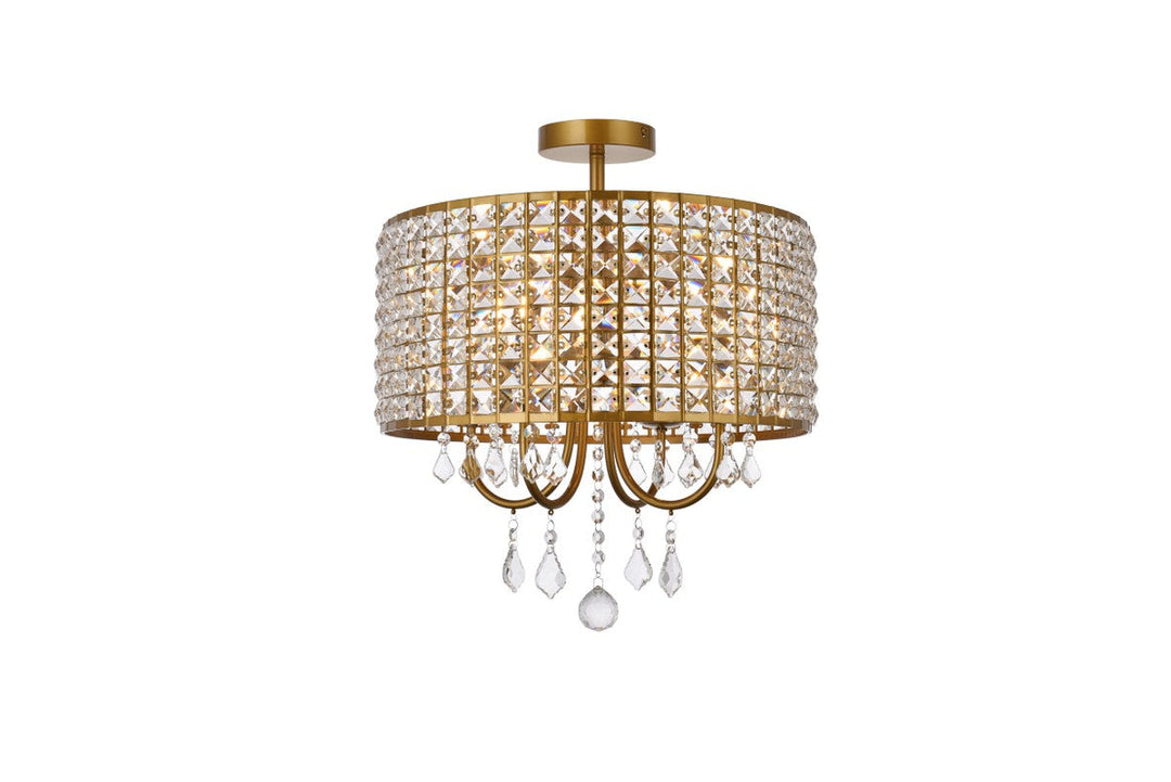 Elegant Lighting Four Light Flush Mount