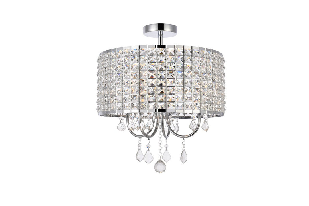 Elegant Lighting Four Light Flush Mount