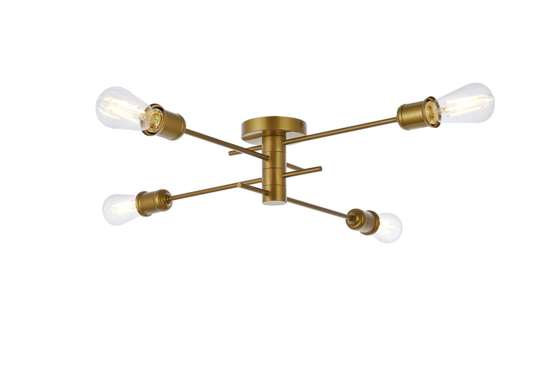 Elegant Lighting Four Light Flush Mount
