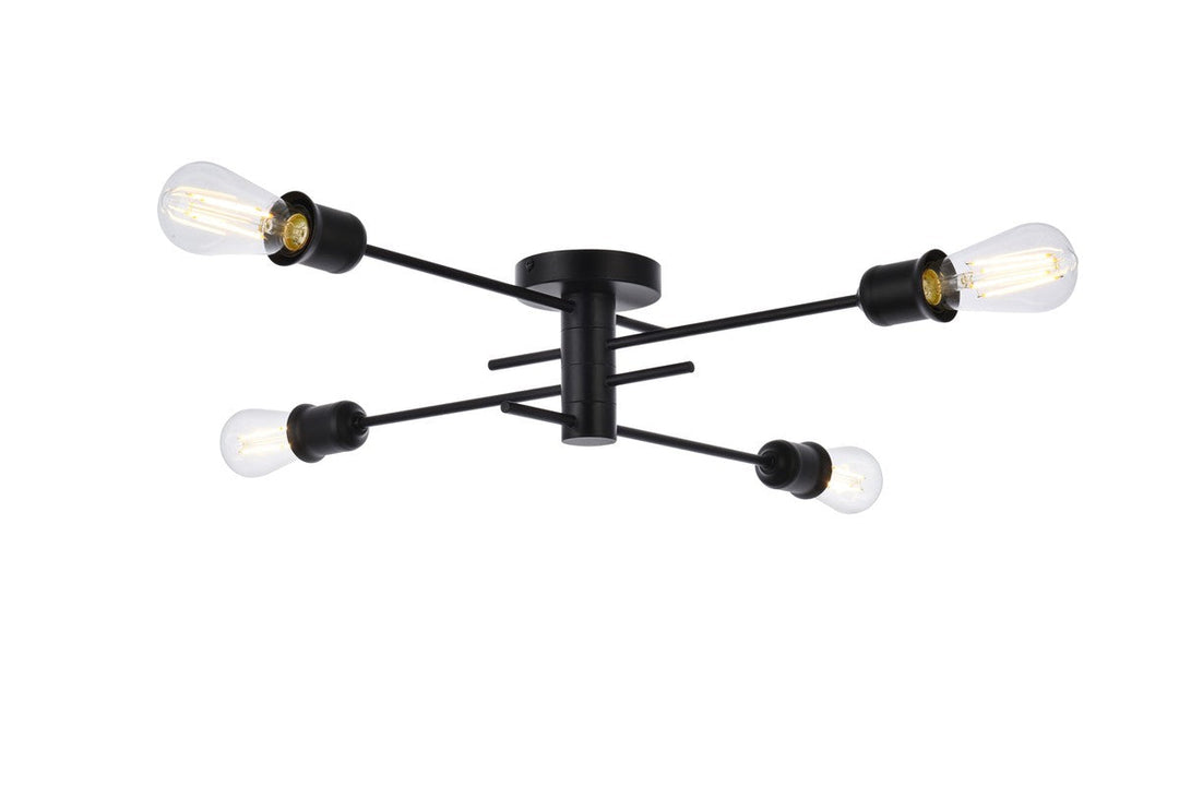 Elegant Lighting Four Light Flush Mount