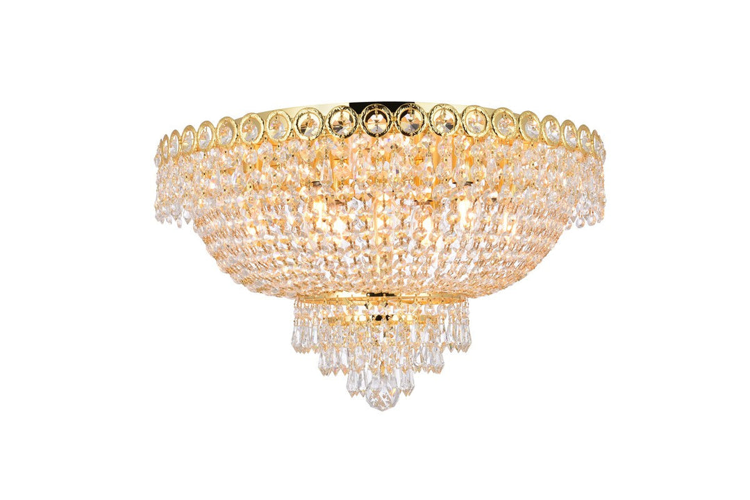 Elegant Lighting Nine Light Flush Mount
