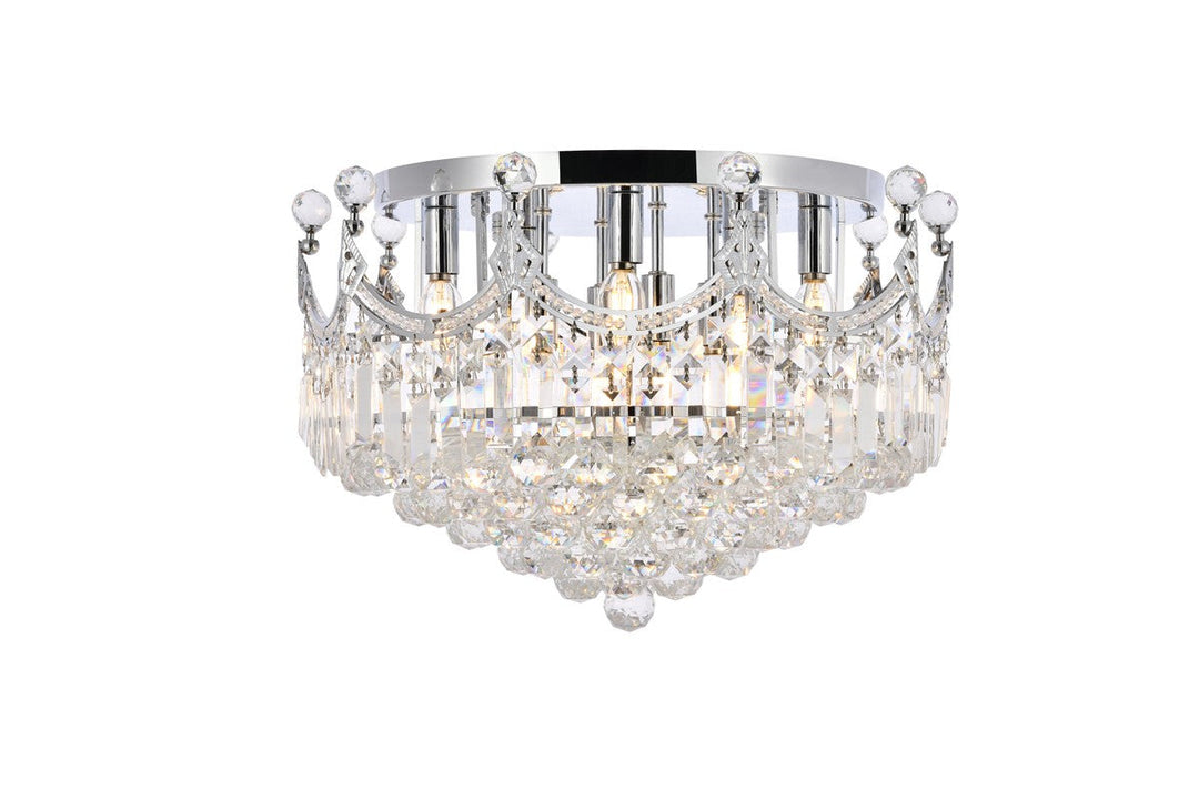 Elegant Lighting Nine Light Flush Mount